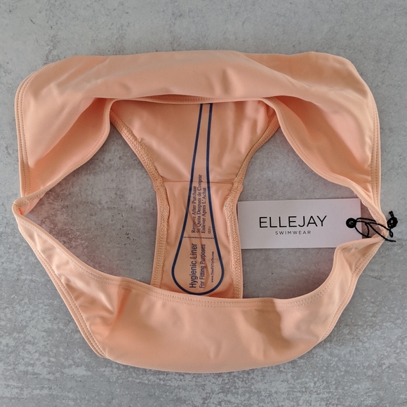 Ellejay Diane Bikini Swim Bottom Peach Sorbet, L NWT - Picture 6 of 7